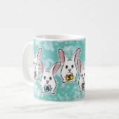 Egg Gestaltete Osterkaninchen Kaffeetasse (Vorderseite Links)
