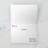 Egg Gestaltete Osterkaninchen Karte (Innenseite)