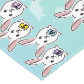 Egg Gestaltete Osterkaninchen Kurzer Tischläufer (Ecke)