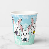 Egg Gestaltete Osterkaninchen Pappbecher (Vorderseite)