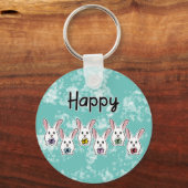 Egg Gestaltete Osterkaninchen Schlüsselanhänger (Vorderseite)