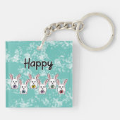 Egg Gestaltete Osterkaninchen Schlüsselanhänger (Rückseite)