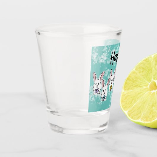 Egg Gestaltete Osterkaninchen Schnapsglas (Links)