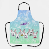 Egg Gestaltete Osterkaninchen Schürze (Vorderseite)