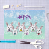 Egg Gestaltete Osterkaninchen Seidenpapier (Handwerk)