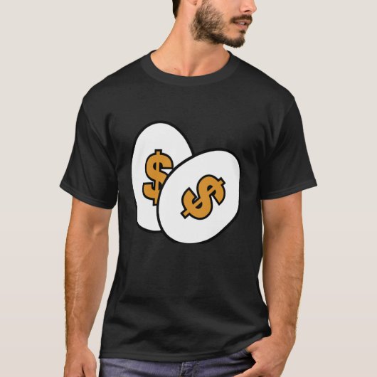 Egg Gold Dollar Sign T-Shirt (Vorderseite)