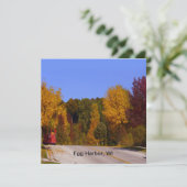 Egg Hafen, WI Herbstsaison mit Trolley Car Einladung (Stehend Vorderseite)