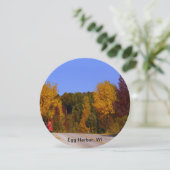 Egg Hafen, WI Herbstsaison mit Trolley Car Einladung (Stehend Vorderseite)