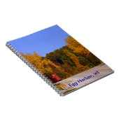 Egg Hafen, WI Herbstsaison mit Trolley Car Notizblock (Rechte Seite)