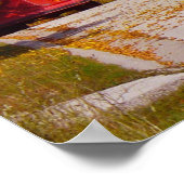 Egg Hafen, WI Herbstsaison mit Trolley Car Poster (Ecke)