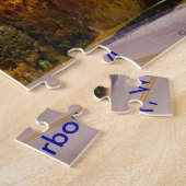 Egg Hafen, WI Herbstsaison mit Trolley Car Puzzle (Seite)