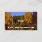 Egg Hafen, WI Herbstsaison mit Trolley Car Visitenkarte (Rückseite)