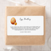 Egg Handling Instruction Sticker Carton Care Label (Insitu)