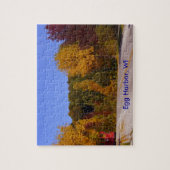 Egg Harbor, WI Herbstsaison mit Straßenbahn Puzzle (Vertikal)