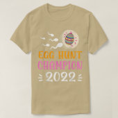 Egg Hunt Champion 2022 Easter Pregnancy Announceme T-Shirt (Design vorne)