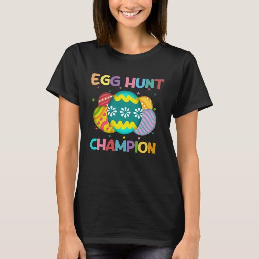 Egg Hunt Champion  Easter Day Bunny Hunting Egg T-Shirt (Vorderseite)