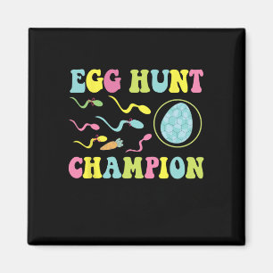 Egg Hunt Champion Funny Vater Osterschwangerschaft Magnet
