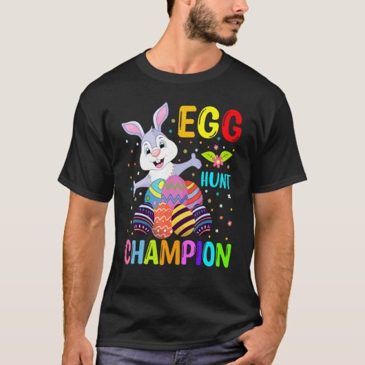 Egg Hunt Champion Niedlich Bunny Oaster Day T-Shirt (Vorderseite)