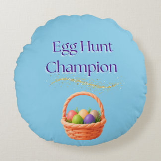 Egg Hunt Champion Rundes Kissen