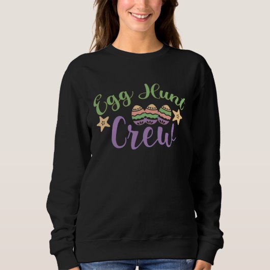 Egg Hunt Crew  Cute Easter Egg for Boys Girls  5 Sweatshirt (Vorderseite)