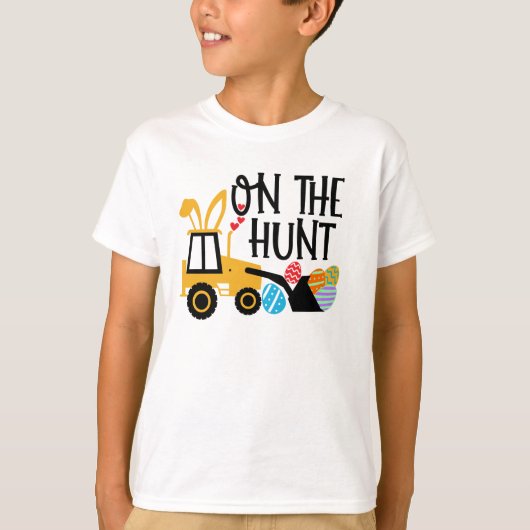 Egg Hunt Is on, Kids Easter T-Shirt (Vorderseite)