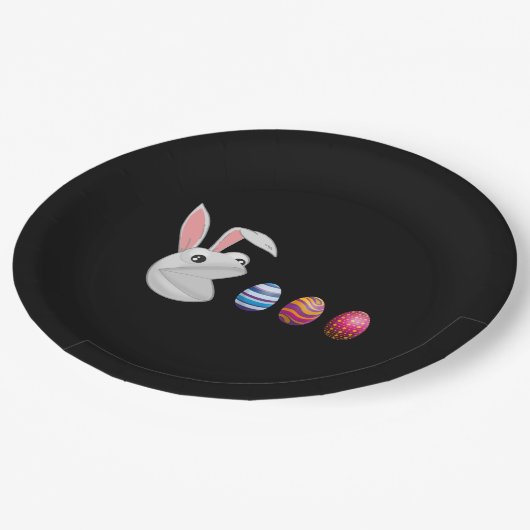 Egg Hunt Ostersonne Pappteller (Schrägansicht)