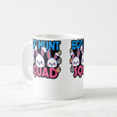 Egg Hunt Squad Bunny Easter Squad Family Matching Kaffeetasse (Vorderseite Links)