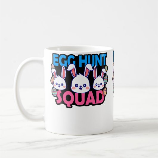 Egg Hunt Squad Bunny Easter Squad Family Matching Kaffeetasse (Links)