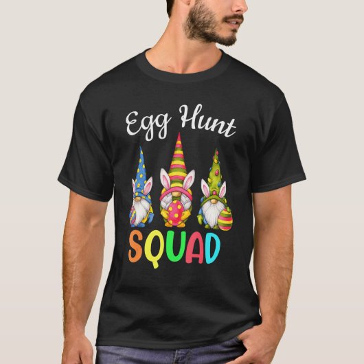 Egg Hunt Squad Gnomes Happy Oaster Day Gnomes Bunn T-Shirt (Vorderseite)