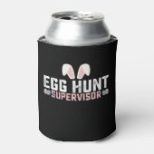 Egg Hunt Supervisor Funny Oaster Bunny Rabbit Dosenkühler (Kanne Vorderseite)