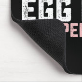 Egg Hunt Supervisor Funny Oaster Bunny Rabbit Mousepad (Ecke)
