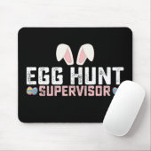 Egg Hunt Supervisor Funny Oaster Bunny Rabbit Mousepad (Mit Mouse)