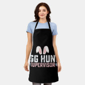 Egg Hunt Supervisor Funny Oaster Bunny Rabbit Schürze (Getragen)