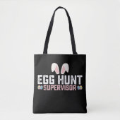 Egg Hunt Supervisor Funny Oaster Bunny Rabbit Tasche (Vorderseite)
