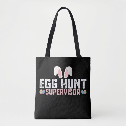 Egg Hunt Supervisor Funny Oaster Bunny Rabbit Tasche (Vorderseite)