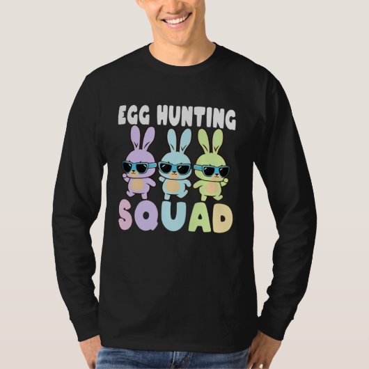 Egg Hunting Squad Easter Bunnies Egg Hunt T-Shirt (Vorderseite)