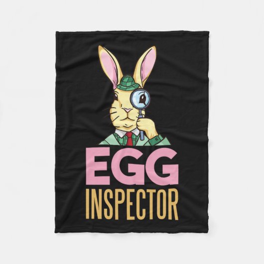Egg Inspector Oster Bunny Funny Rabbit Egg Huntin Fleecedecke (Vorderseite)