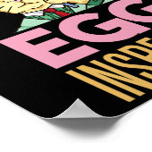 Egg Inspector Oster Bunny Funny Rabbit Egg Huntin Poster (Ecke)