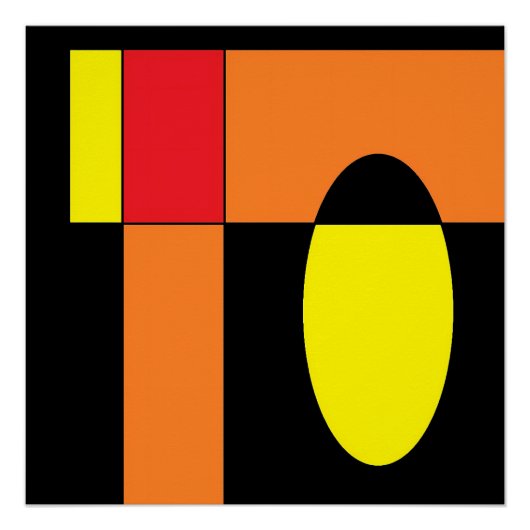 Egg Invader II - Ken Gage Abstrakt Art Poster (Vorderseite)