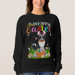 Egg Jagd Bunny Australian Shepherd Dog Happy Ea Sweatshirt