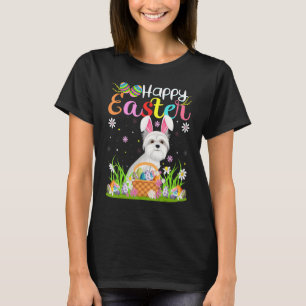 Egg Jagd Bunny Maltes Hund Happy Oaster T-Shirt
