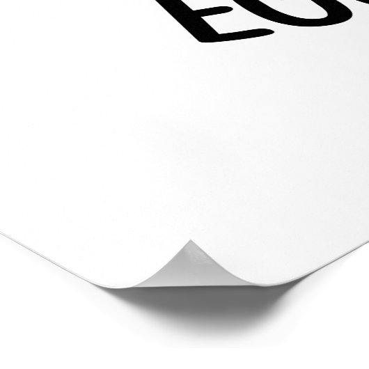 Egg-leise Funny Exquisite Egg Pun Poster (Ecke)