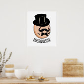 Egg-leise Funny Exquisite Egg Pun Poster (Küche)