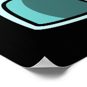 Egg-loo Funny Egg Pun Dark BG Poster (Ecke)