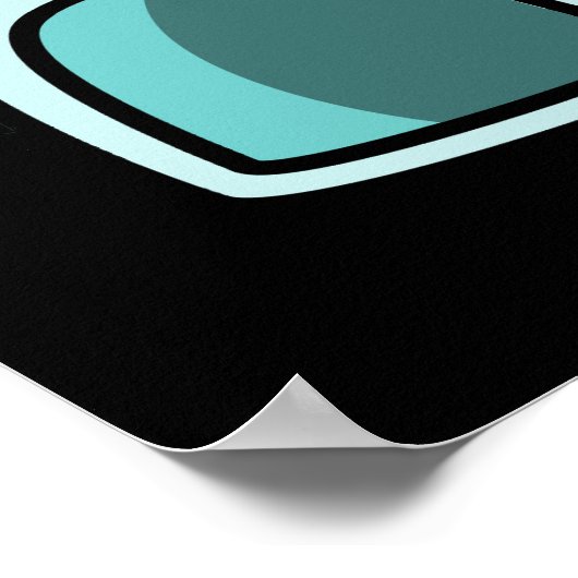 Egg-loo Funny Egg Pun Dark BG Poster (Ecke)