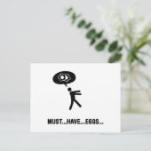 Egg Lover Postkarte (Stehend Vorderseite)