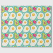Egg Pattern Wrapping Paper Geschenkpapier (Flach)