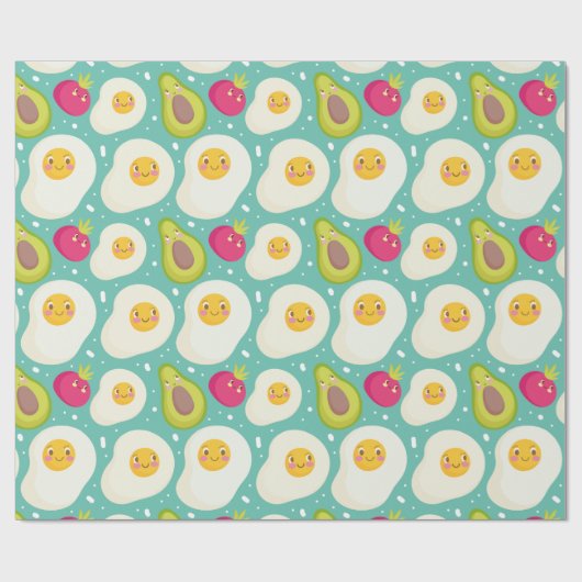 Egg Pattern Wrapping Paper Geschenkpapier (Flach)