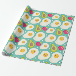Egg Pattern Wrapping Paper Geschenkpapier