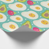 Egg Pattern Wrapping Paper Geschenkpapier (Ecke)
